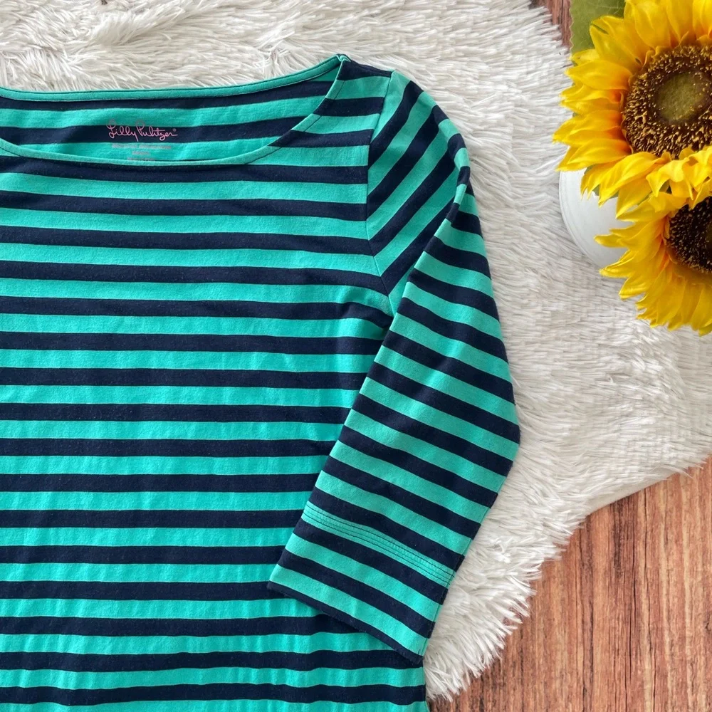 Lilly Pulitzer 'Cassie' Striped Boatneck Casual Dress